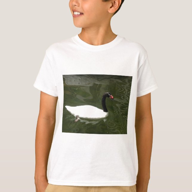 Schwarz-Weiß-Swan T-Shirt (Vorderseite)