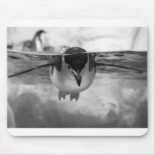 Schwarz-Weiß-Swimming-Pool Mousepad