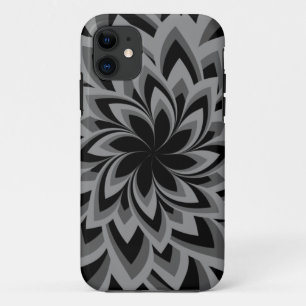 SCHWARZ-WEIß-SWIRL-BLUMEN Case-Mate iPhone HÜLLE
