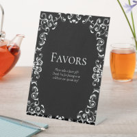 Schwarz-weiß Swirl Gothic Wedding
