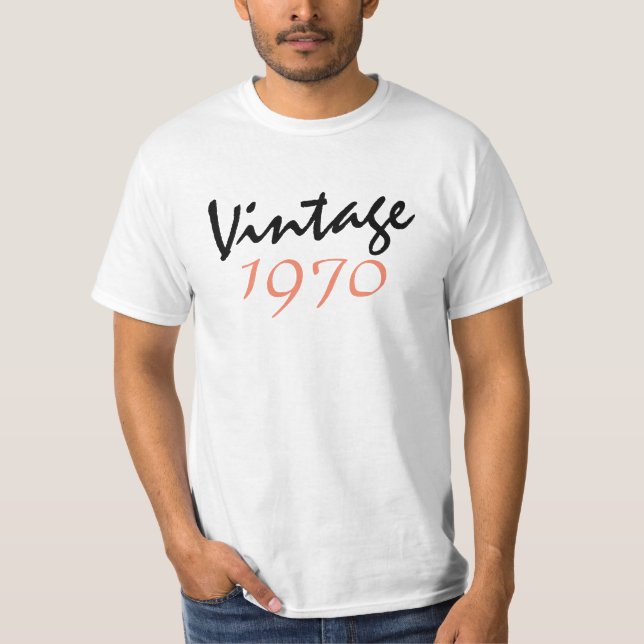 Schwarz-Weiß-T - Shirt 1970 (Vorderseite)