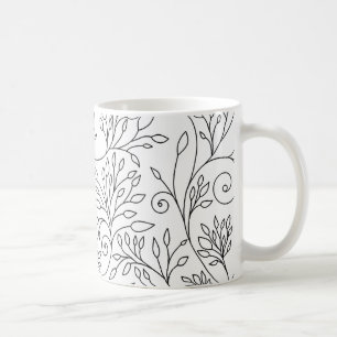 Schwarz-Weiß-Tasse Kaffeetasse