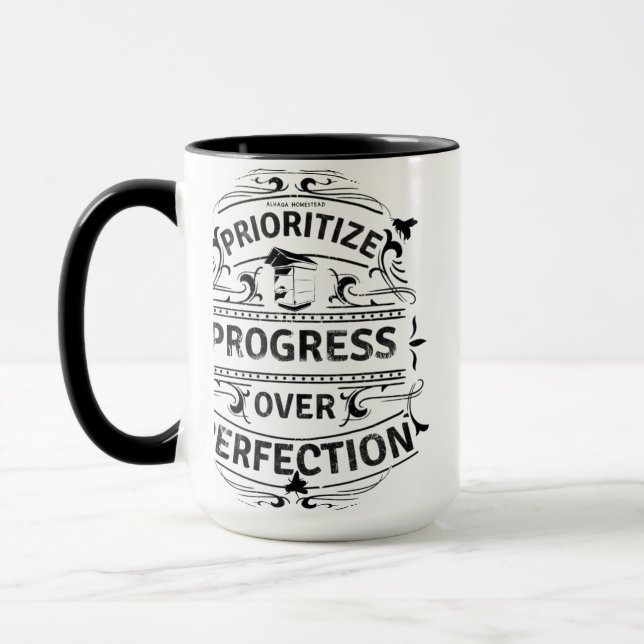 Schwarz-Weiß-Tasse Tasse (Links)