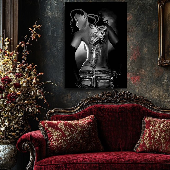 Schwarz-Weiß-Tattoo Poster (Von Creator hochgeladen)