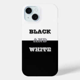 Schwarz-Weiß-Text und solide Farbgestaltung Case-Mate iPhone Hülle