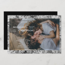 Schwarz-Weiß-Textur-Foto Hochzeit