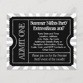 Schwarz-Weiß-Ticket-Flyer, Sonderdruck Flyer