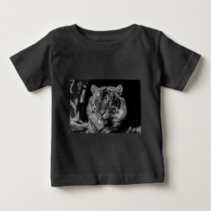 Schwarz-Weiß-Tiger Baby T-shirt