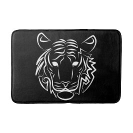 Schwarz-Weiß-Tiger Badematte