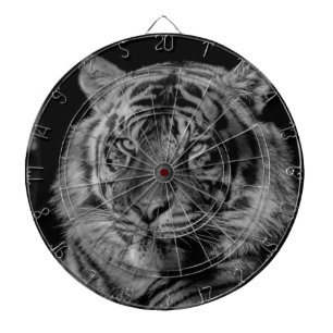 Schwarz-Weiß-Tiger Dartscheibe
