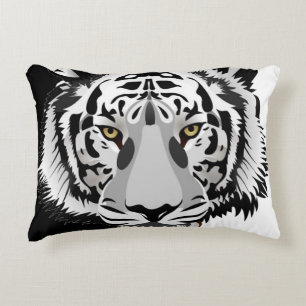 Schwarz Weiß Tiger  Dekokissen
