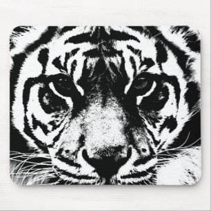 Schwarz-Weiß-Tiger Mousepad