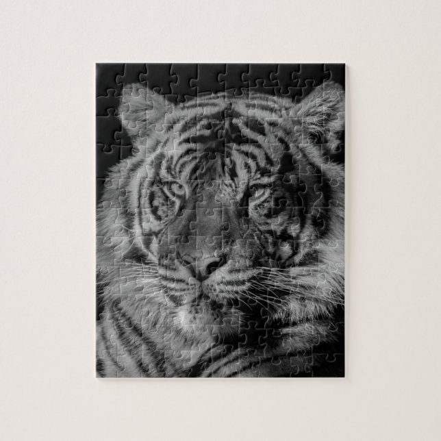Schwarz-Weiß-Tiger Puzzle (Vertikal)