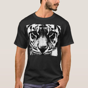 Schwarz-Weiß-Tiger T-Shirt