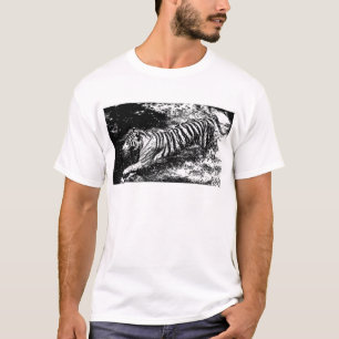 Schwarz-Weiß-Tiger T-Shirt