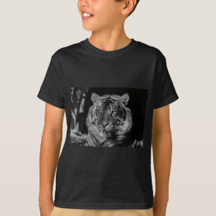 Schwarz-Weiß-Tiger T-Shirt
