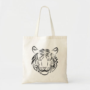 Schwarz-Weiß-Tiger Tragetasche