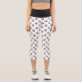Schwarz-Weiß-Tintenpatrone Leggings