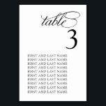 Schwarz-Weiß-Tischnummer Tischnummer<br><div class="desc">Schwarz-Weiß-Tischnummer</div>