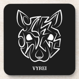 Schwarz-Weiß-Tribal Getränkeuntersetzer