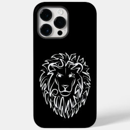 Schwarz-Weiß-Tribal-Lion Case-Mate iPhone 14 Pro Max Hülle