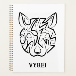 Schwarz-Weiß-Tribal Planer