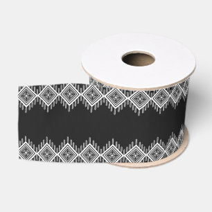 Schwarz-Weiß-Tribal Ripsband
