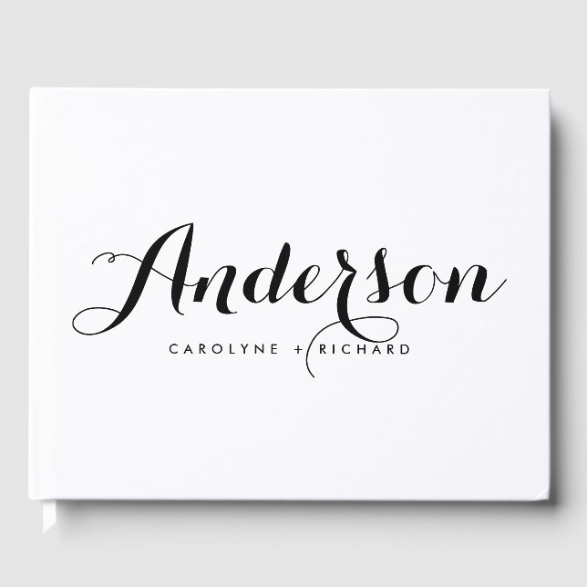 Schwarz/Weiß | Trinken und Verheiratet sein Gästebuch (Vorderseite)