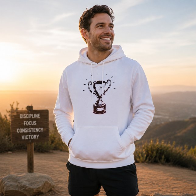 Schwarz-Weiß-Trophäen Hoodie (Von Creator hochgeladen)