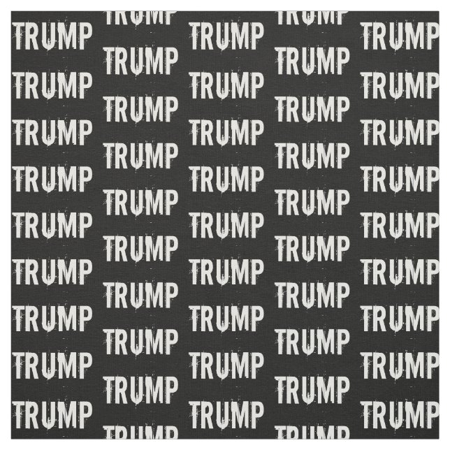 Schwarz-Weiß-TRUMP-Stoff Stoff (Muster)