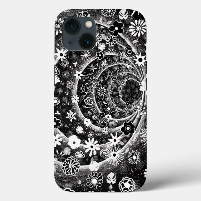 Schwarz-Weiß-Tunneldesign Case-Mate iPhone Hülle (Rückseite)