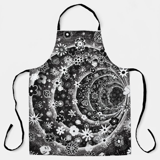 Schwarz-Weiß-Tunneldesign Schürze (Vorderseite)