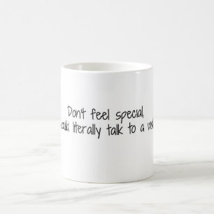 Schwarz-Weiß-Typografie-Minimal Kaffeetasse