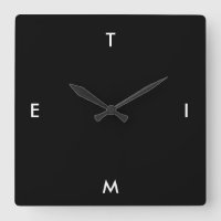 Schwarz-Weiß-Typografie Zeit Feuchtlicher Minimali