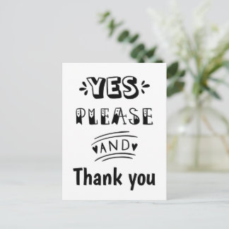 Schwarz-Weiß-UAWG Generic Postkarte