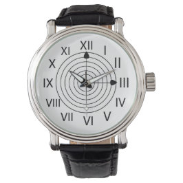 Schwarz-Weiß-Uhr-Design Armbanduhr