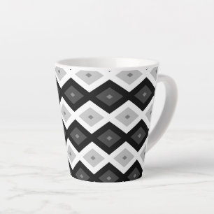 Schwarz, Weiß und Grau Milchtasse