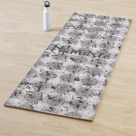 Schwarz, Weiß und Grau Yogamatte