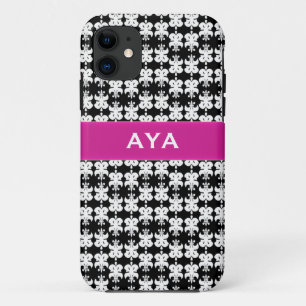 Schwarz-weiß und rosa Case-Mate iPhone hülle
