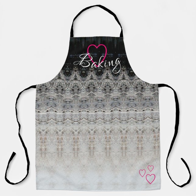 Schwarz-weiß und rosa schürze (Vorderseite)