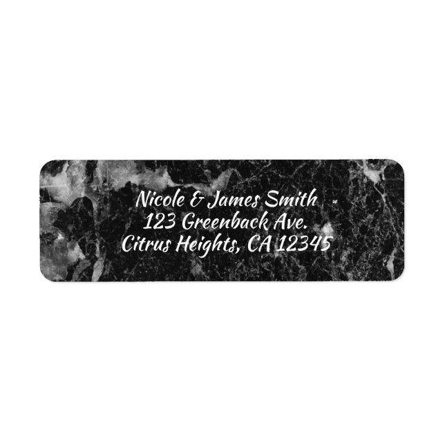 Schwarz-weiß- und Silbermarmorhochzeit (Vorne)