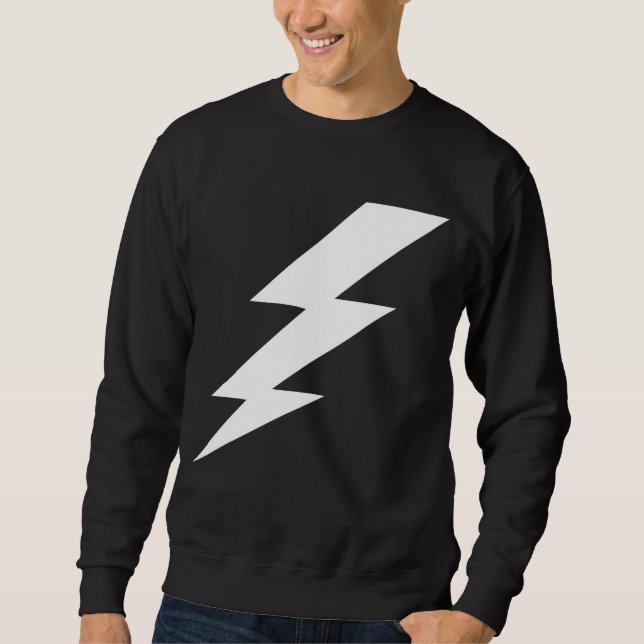 Schwarz-Weiß-Upscale-Sweatshirt Sweatshirt (Vorderseite)