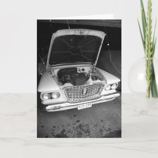 "Schwarz & Weiß Valiant mit Schneeflocken" wird gu Karte (Vorderseite)