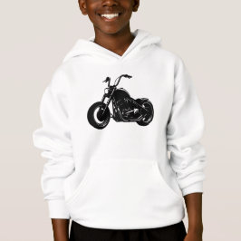 Schwarz-weiß-Vektor-Kunstwerk eines klassischen Cr Hoodie
