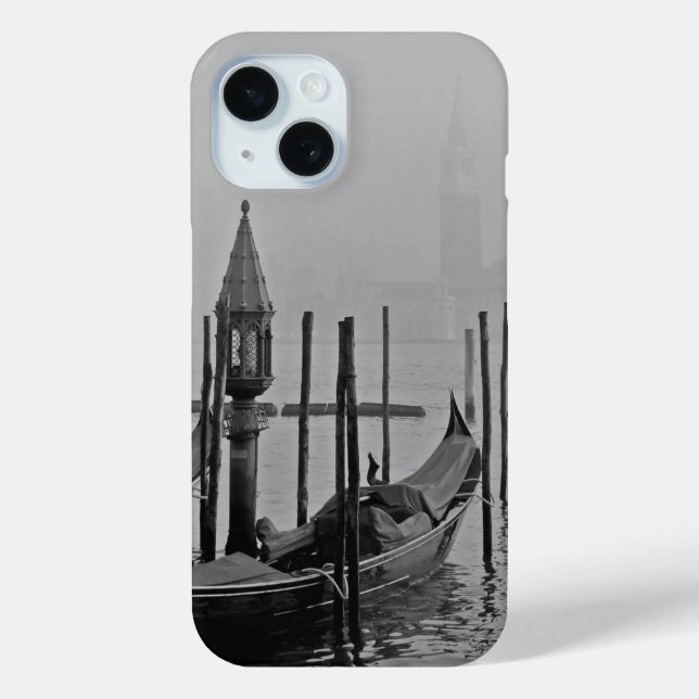 Schwarz & Weiß Venedig Italien Reisen Case-Mate iPhone Hülle (Rückseite)