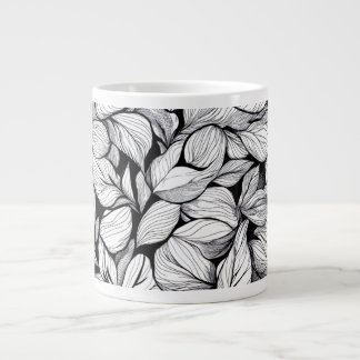 Schwarz-Weiß-Verlass Jumbo-Tasse