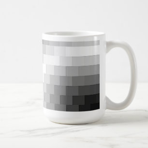 Schwarz-Weiß-Verlauf Tasse