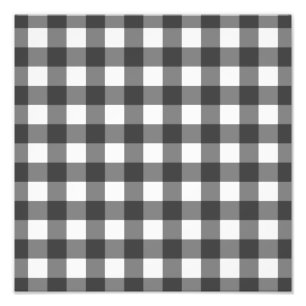 Schwarz-Weiß-Vichy-Druck Gingham-Muster Fotodruck
