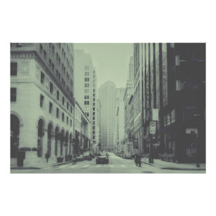 Schwarz-Weiß-Vintag San Francisco Downtown Fotodruck