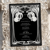 Schwarz-Weiß-Vintage Mackintosh-Bäume im Blühen